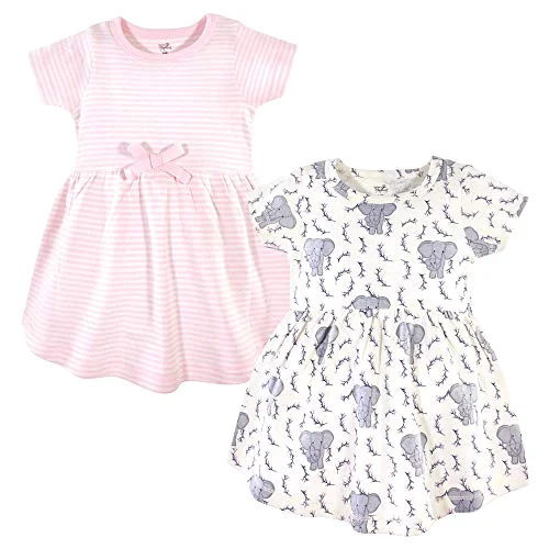 Touched by Nature Short-sleeve and Long-sleeve Dresses Casual Dress in Pink Elephant Short Sleeve