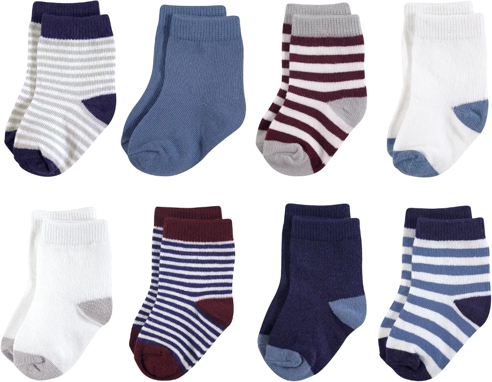 Touched by Nature Socks in Burgundy Navy