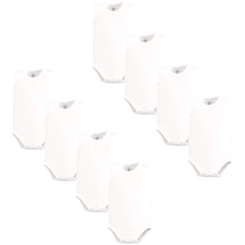 Touched by Nature Bodysuits in White Sleeveless