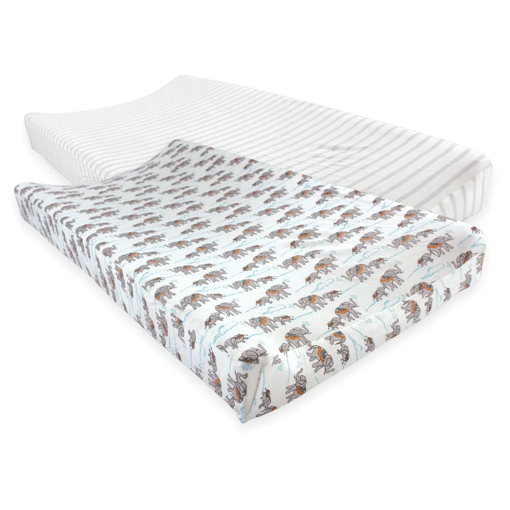 Touched by Nature Changing Pad Cover in Elephants