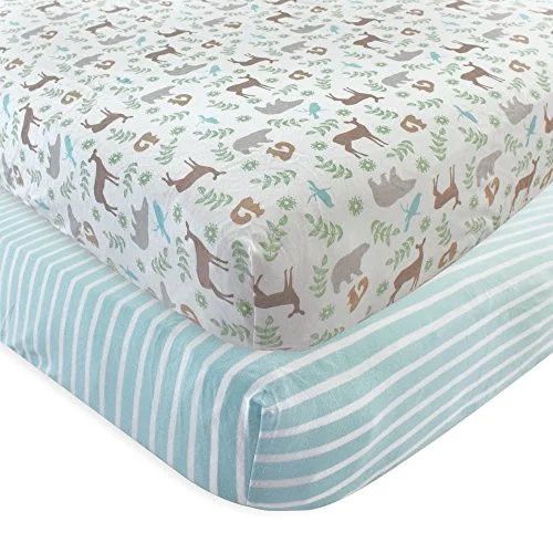 Touched by Nature Crib Sheet in Forest