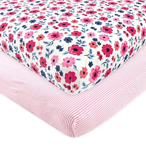 Touched by Nature Crib Sheet in Garden Floral