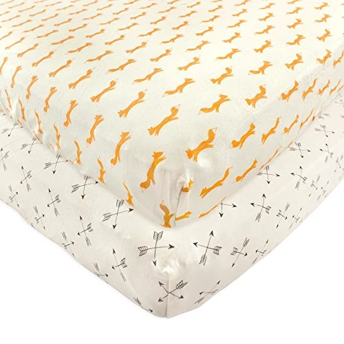 Touched by Nature Crib Sheet in Fox