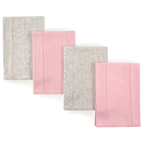 Touched by Nature Burp Cloths in Pink Gray