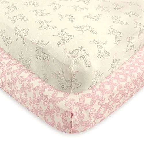 Touched by Nature Crib Sheet in Bird