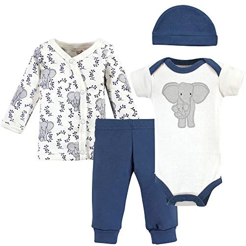 Touched by Nature Preemie Layette Set in Elephant