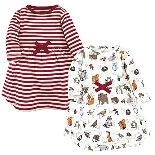 Touched by Nature Short-Sleeve and Long-Sleeve Dresses in Woodland Alphabet