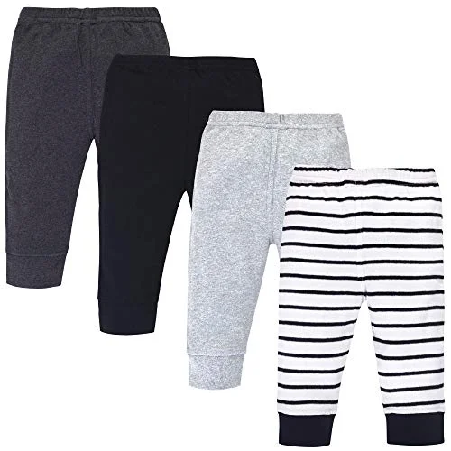 Touched by Nature Pants in Gray Black Stripe