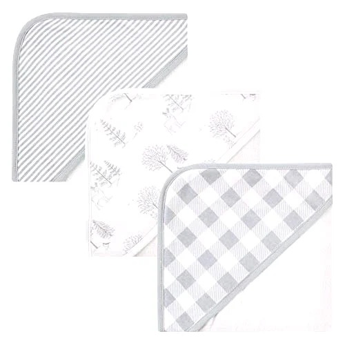 Touched by Nature Hooded Towels in Gray Woodland
