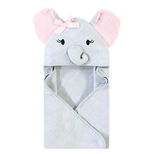 Touched by Nature Animal Face Hooded Towels in Girl Elephant