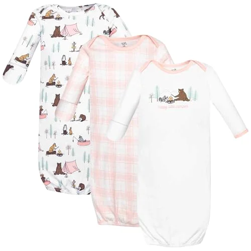 Touched by Nature Gowns in Pink Camping Animals