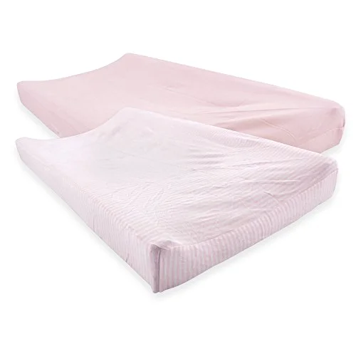 Touched by Nature Changing Pad Cover in Barely Pink