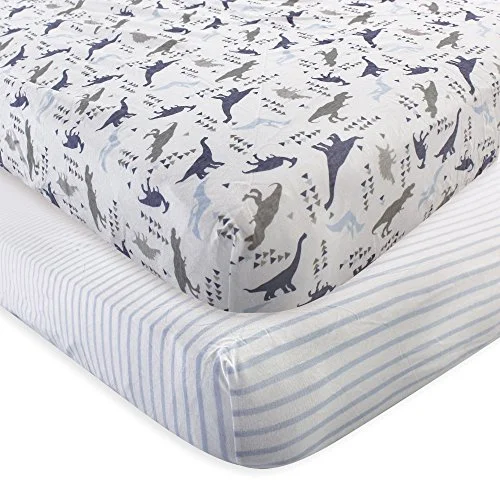 Touched by Nature Crib Sheet in Dino