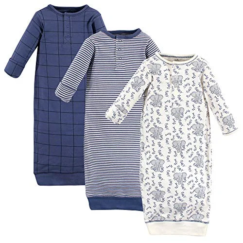 Touched by Nature Henley Gowns 3pk in Elephant